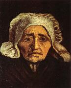 Vincent Van Gogh Head of an old peasant Woman with White Cap (nn04) Sweden oil painting reproduction